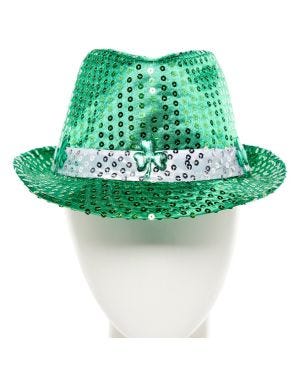 St Patrick&#039;s Day Sequin Fedora Hat