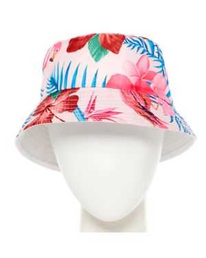 Hawaiian Flamingos Bucket Hat