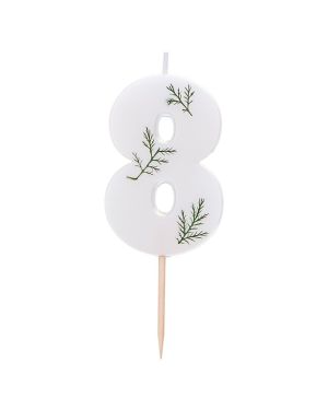 Number 8 Leaf Foliage Candle