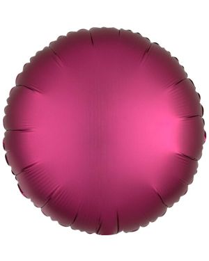 Pomegranate Satin Luxe Circle Foil Balloon - 18&quot;
