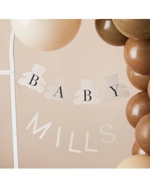 Hello Baby Bear Customisable Bunting