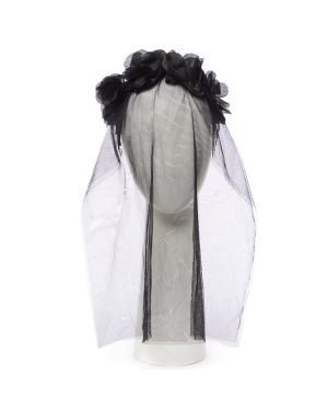 Black Bride Headband