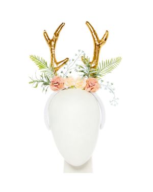 Floral Reindeer Tiara