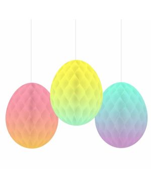 Ombre Hanging Honeycomb Eggs (3pk)