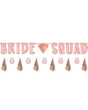 Blush Hen Party Bride Squad Banner Kit (2pk)