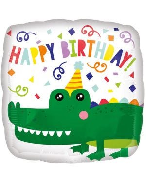 Crocodile Birthday Balloon - 18&quot; Foil