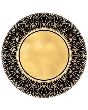 Hollywood Metallic Paper Plate - 26cm (8pk)