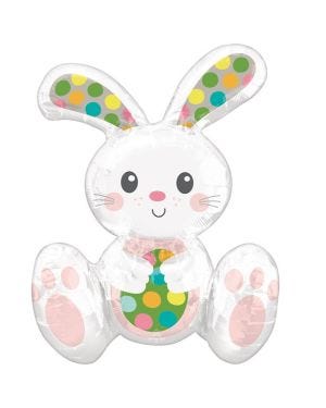 Sitting Easter Bunny Balloon - 20&quot; Foil