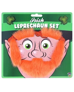 Leprechaun Beard, Eyebrows &amp; Sideburns Kit