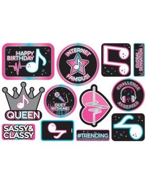 Internet Famous Cut Out Decorations (12pk)
