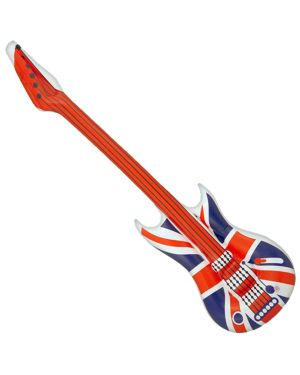 Inflatable Union Jack Guitar - 1.6m