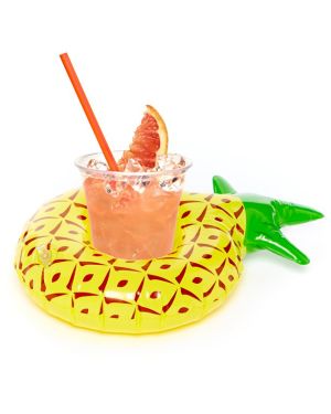 Inflatable Pineapple Drinks Holder - 18cm