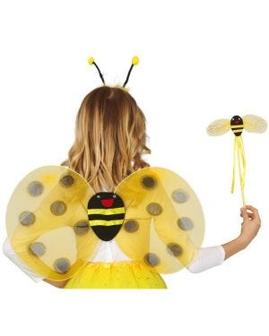 Yellow Bumble Bee Fairy Accessory Kit - Child