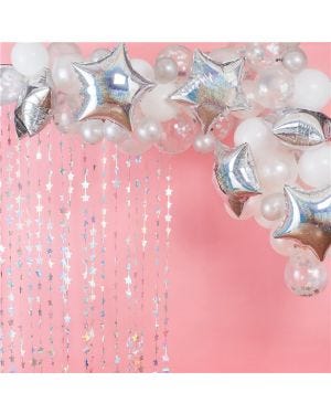 Iridescent Balloon Arch - 65 Balloons