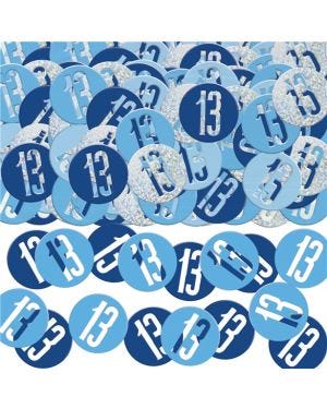 Blue 13th Birthday Confetti
