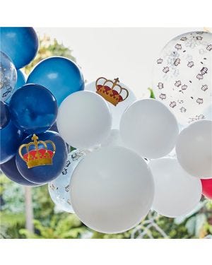 Royal Crown Balloon Arch - 65 Balloons
