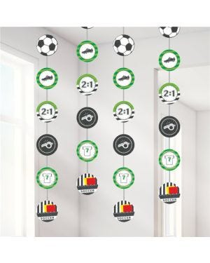 Kicker Party Hanging String Decorations - 1.3m (4pk)