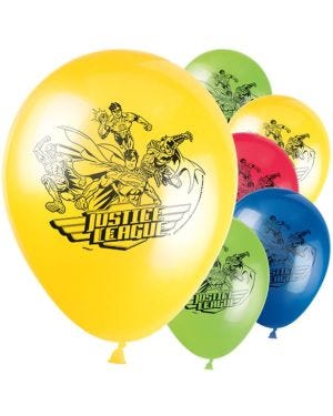 Justice League Balloons - 12&quot; Latex (8pk)