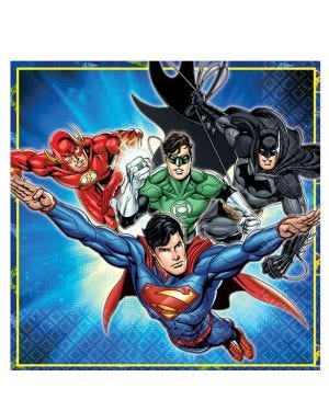 Justice League Napkins - 2ply Paper (16pk)