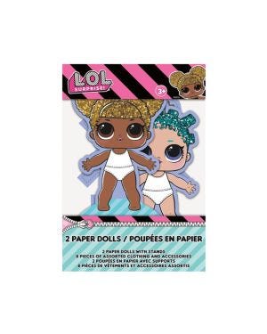 L.O.L Surprise Dress Up Paper Dolls (2pk)