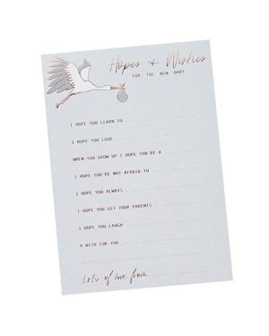 Hello Little One Hopes &amp; Wishes Cards (10pk)