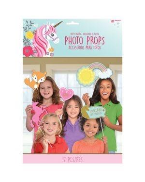 Magical Unicorn Photo Props (12pk)