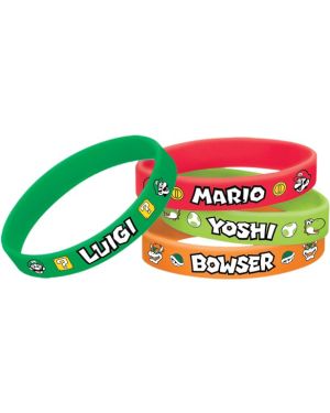 Super Mario Rubber Bracelets (6pk)