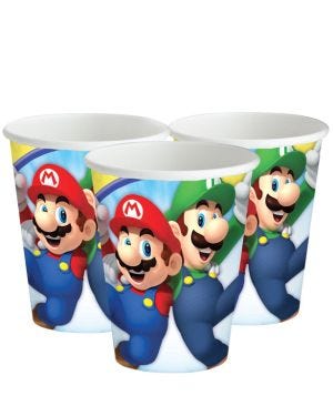 Super Mario Paper Cups - 266ml (8pk)