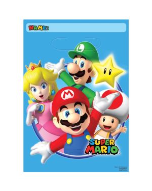 Super Mario Plastic Party Bags (8pk)