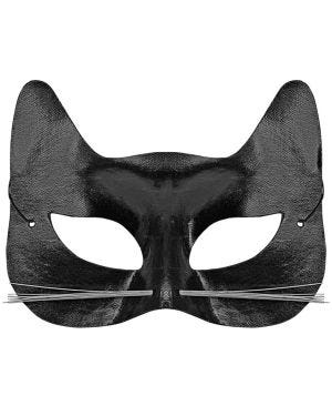 Black Cat Mask with Whiskers