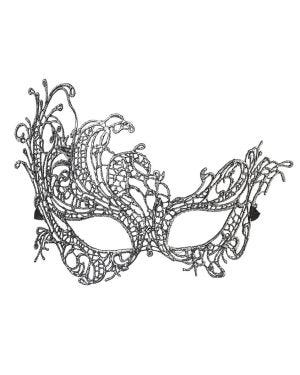 Silver Lace Masquerade Mask