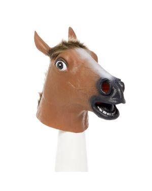 Brown Horse Rubber Mask