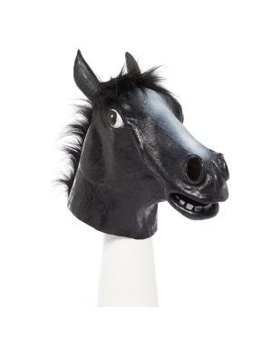 Black Beauty Horse Rubber Mask