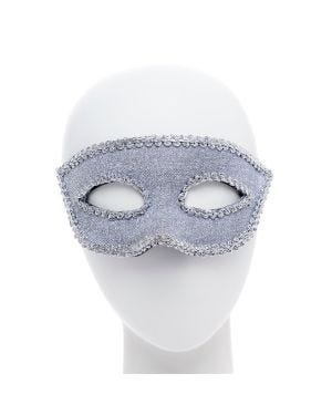 Silver Masquerade Mask with Ribbon