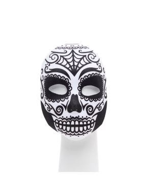 Day of the Dead Skull Masquerade Mask