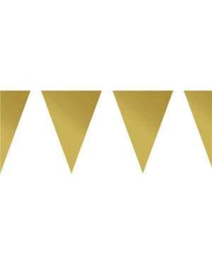 Gold Plastic Bunting - 10m