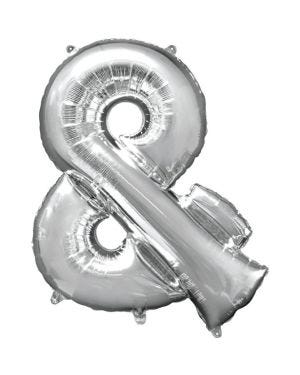 Silver &amp; Shaped Balloon - 34&quot; Foil