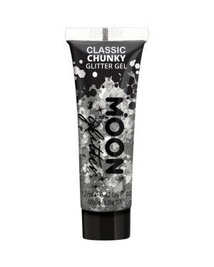 Chunky Glitter Body Gel - Silver 12ml
