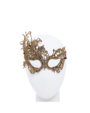 Gold Lace Masquerade Mask