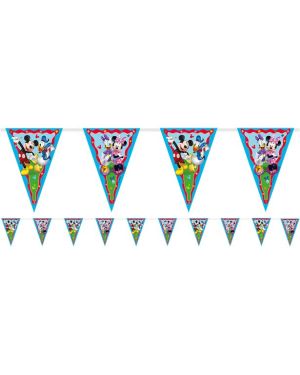 Mickey Rock The House Paper Flag Bunting - 2.3m