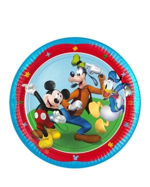 Mickey Rock The House Paper Plates - 20cm (8pk)