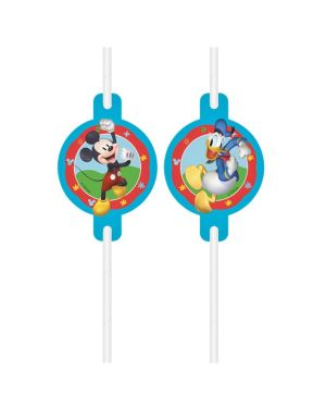 Mickey Rock The House Paper Straws (4pk)