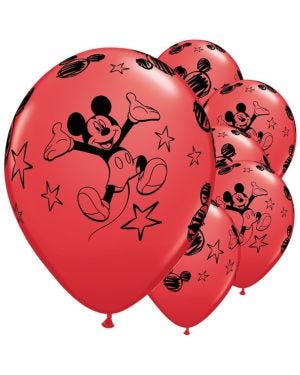 Mickey Mouse Red Latex Balloons - 11&quot; (6pk)