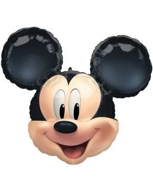 Mickey Head SuperShape Foil Balloon - 25&quot; x 22&quot;