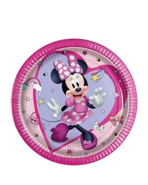Minnie Mouse Junior Paper Plates- 20cm (8pk)