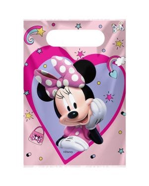 Minnie Mouse Junior Plastic Loot Bags (6pk)