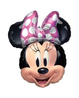 Minnie Mouse Head SuperShape Foil Balloon - 21&quot; x 26&quot;