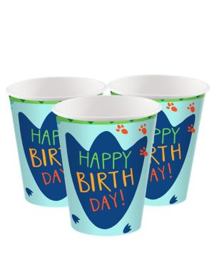 Dino-Mite Paper Cups -250ml (8pk)