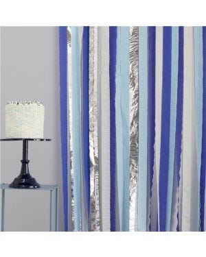Mix It Up Blue Streamer Backdrop Kit