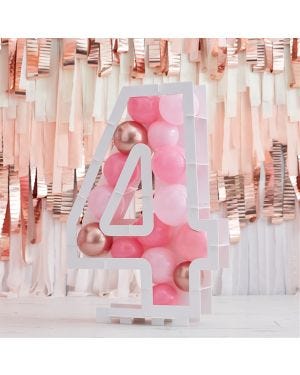 Balloon Mosaic Number Stand 4